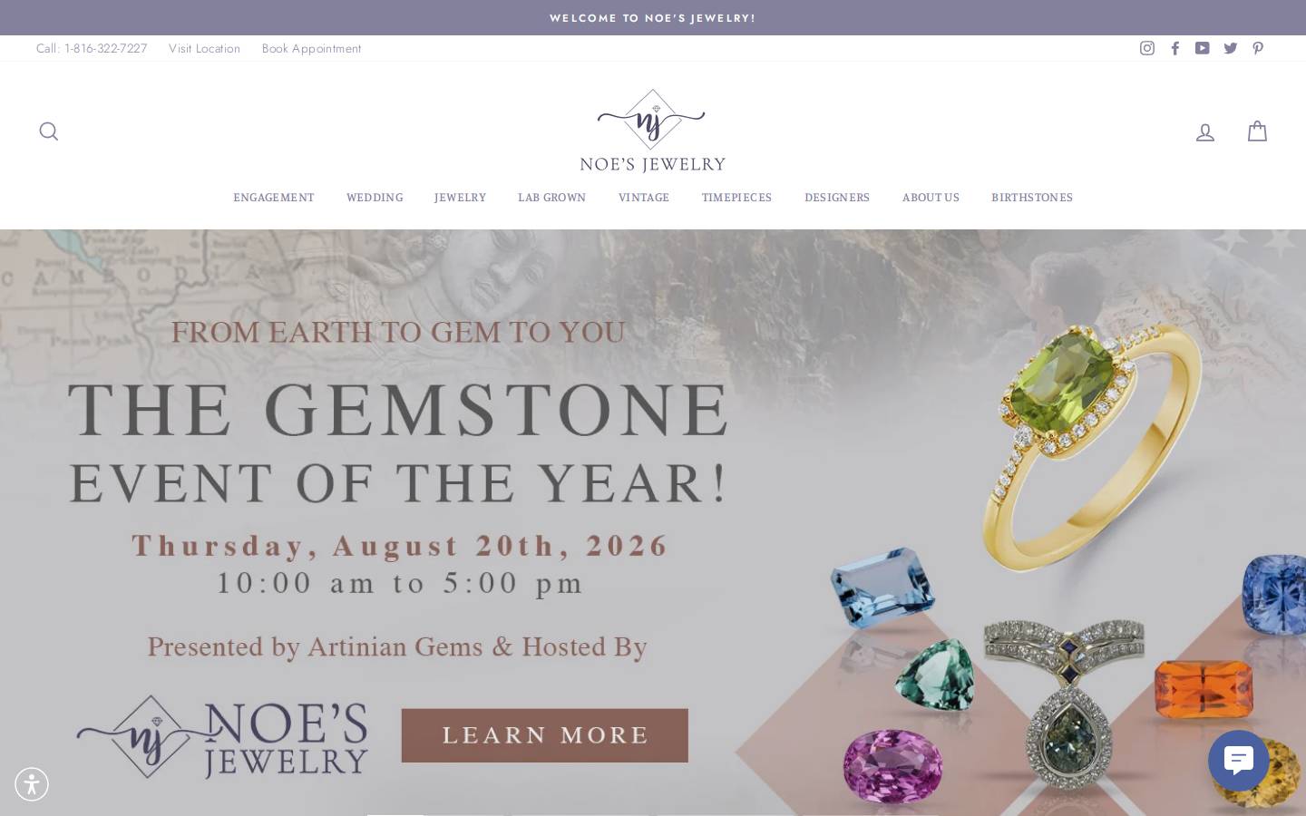 noesjewelry.com homepage screenshot