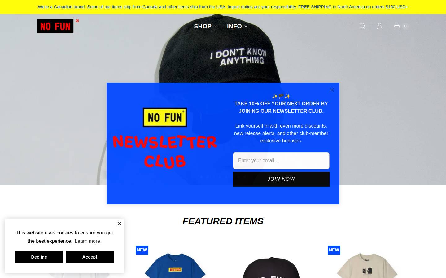 nofun.xxx homepage screenshot