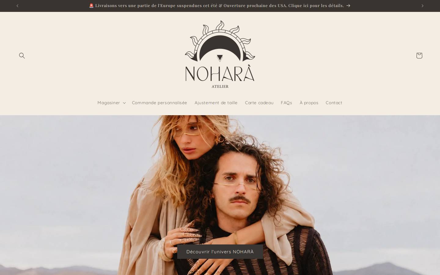 nohara-atelier.ca homepage screenshot