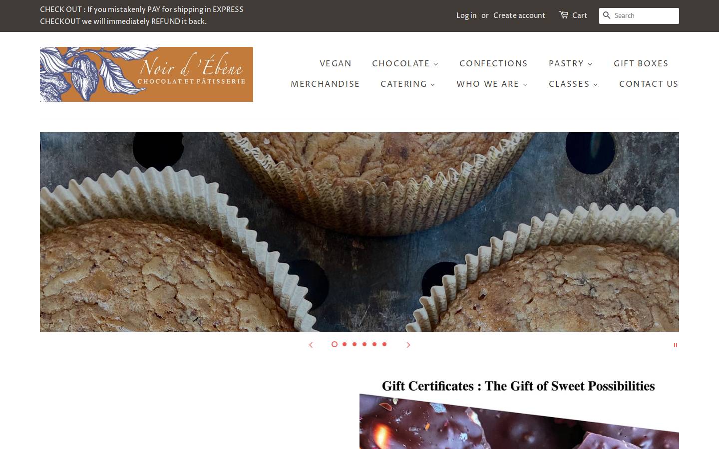 noirdebene.com homepage screenshot