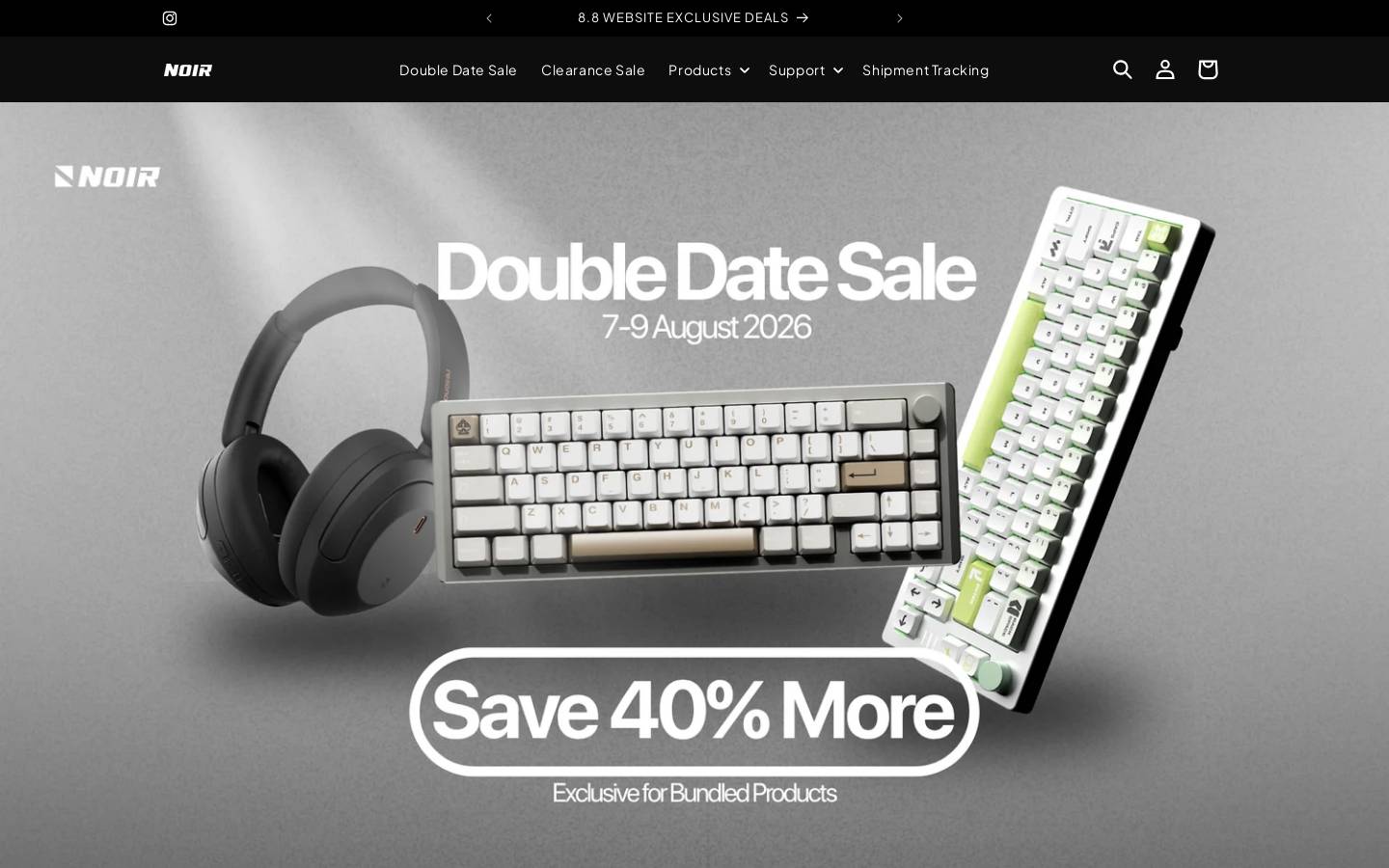 noirgear.com homepage screenshot