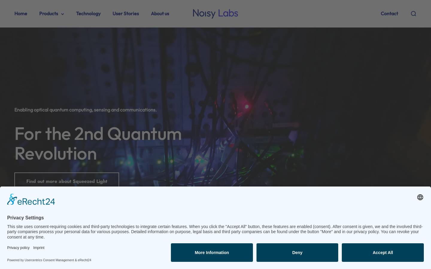 noisy-labs.com homepage screenshot