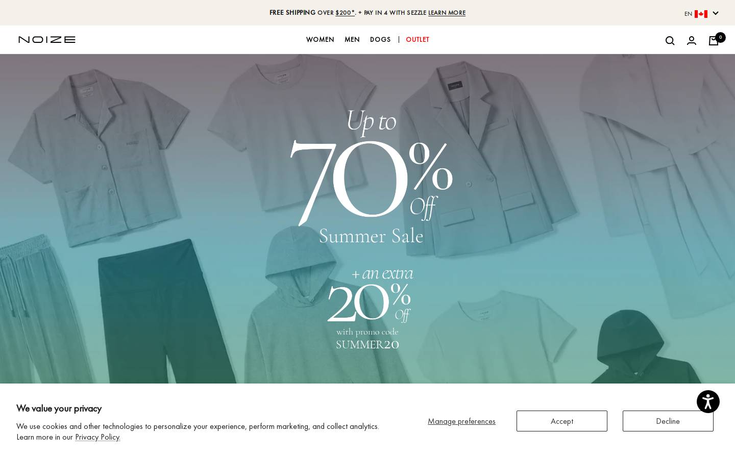 NOIZE homepage screenshot
