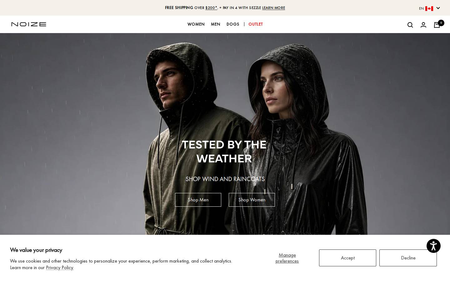 NOIZE homepage screenshot