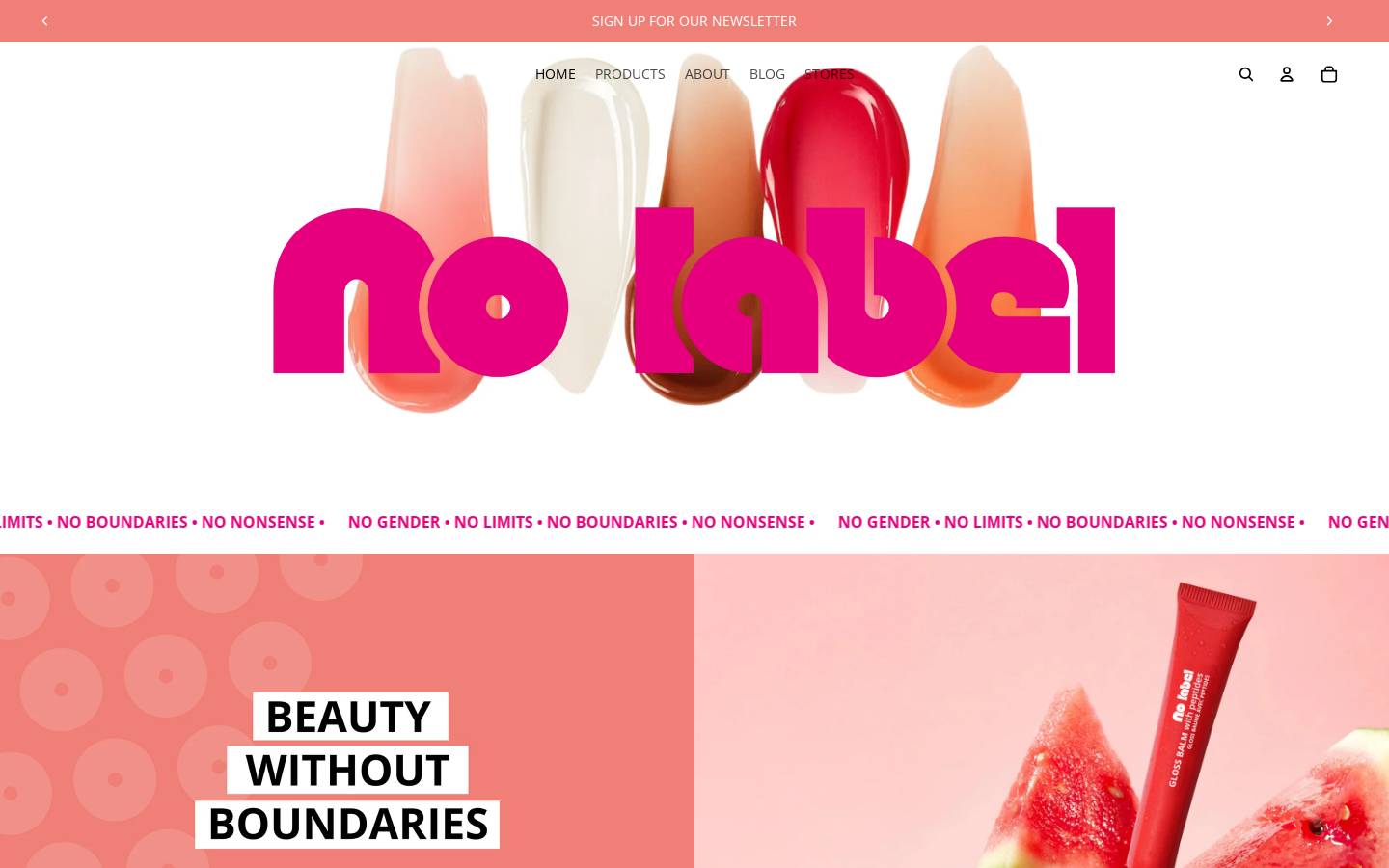 nolabelofficial.com homepage screenshot