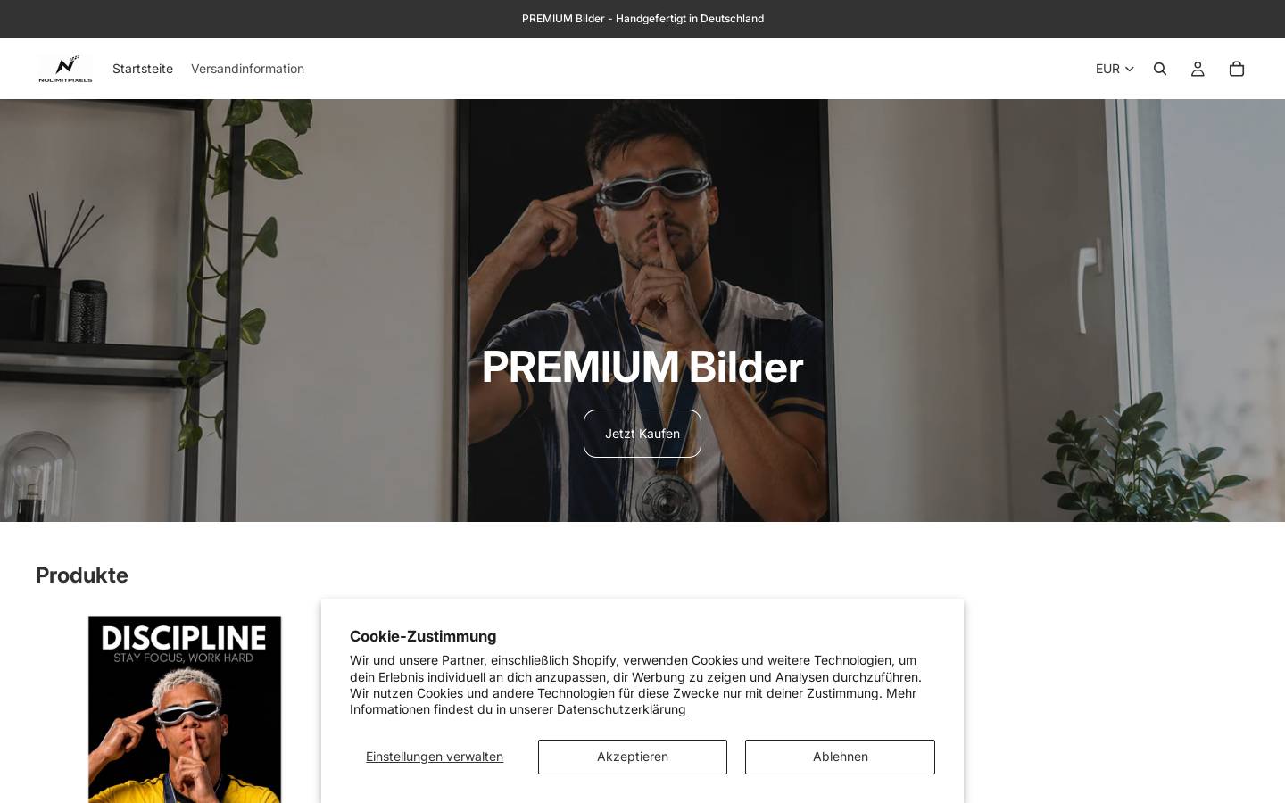 nolimitpixels.com homepage screenshot