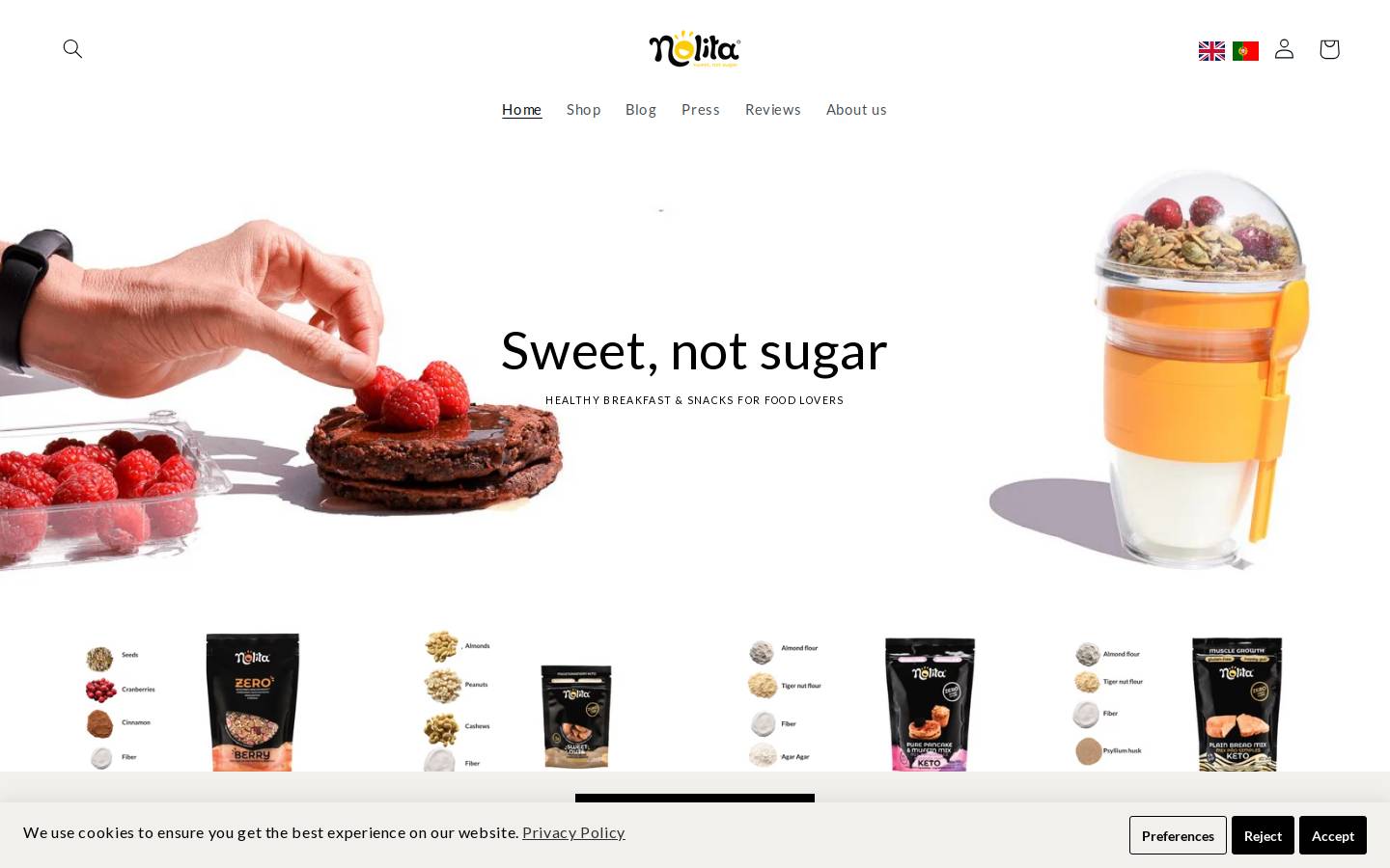 nolitafood.pt homepage screenshot