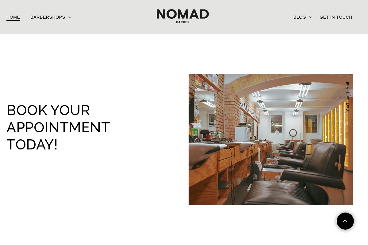 nomadbarber.com homepage screenshot