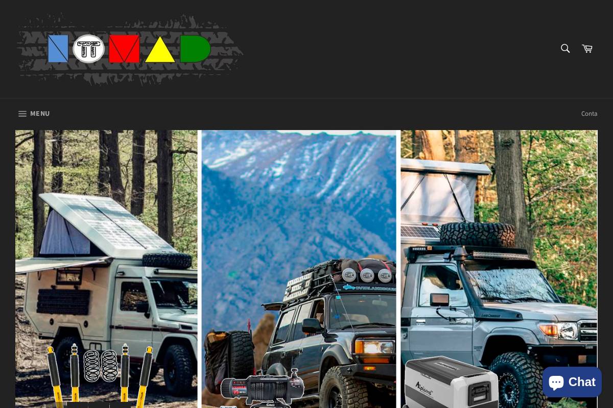 nomadtt.com homepage screenshot