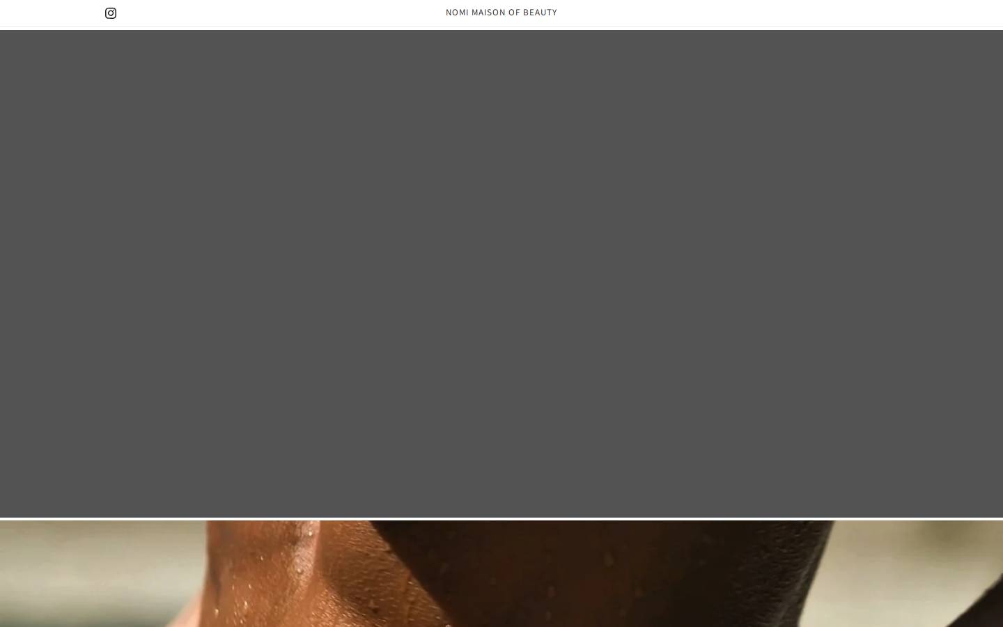nomi-beauty.com homepage screenshot
