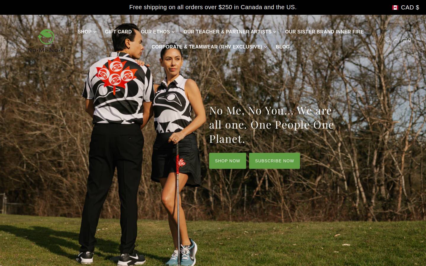 nomidesigns.ca homepage screenshot