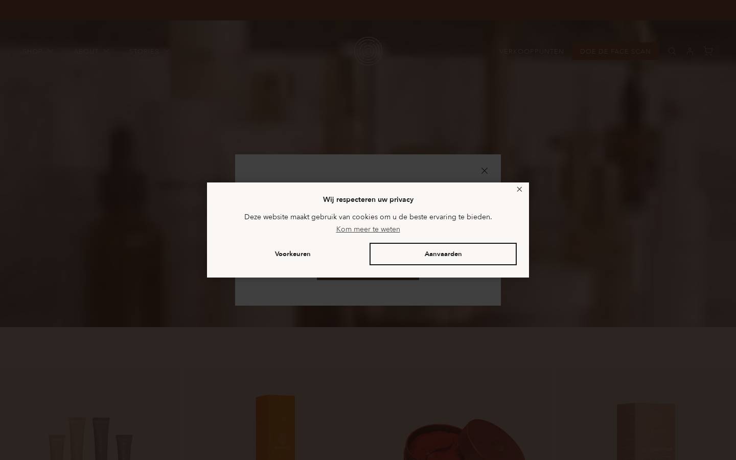 Nomige homepage screenshot
