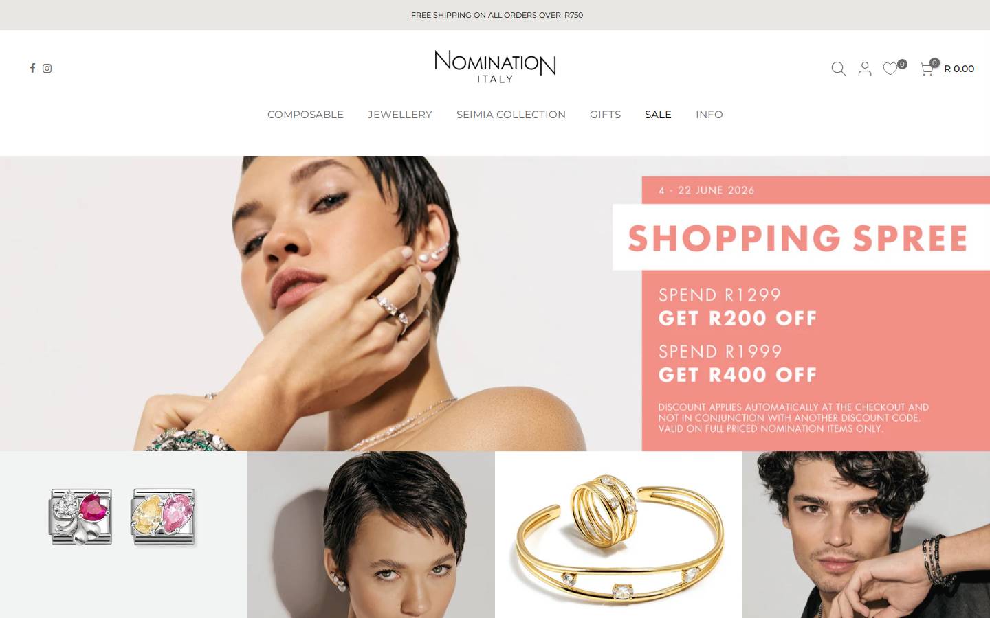 nomination.co.za homepage screenshot