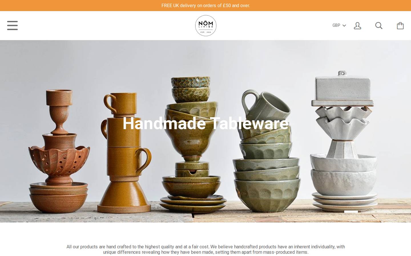 nomliving.com homepage screenshot