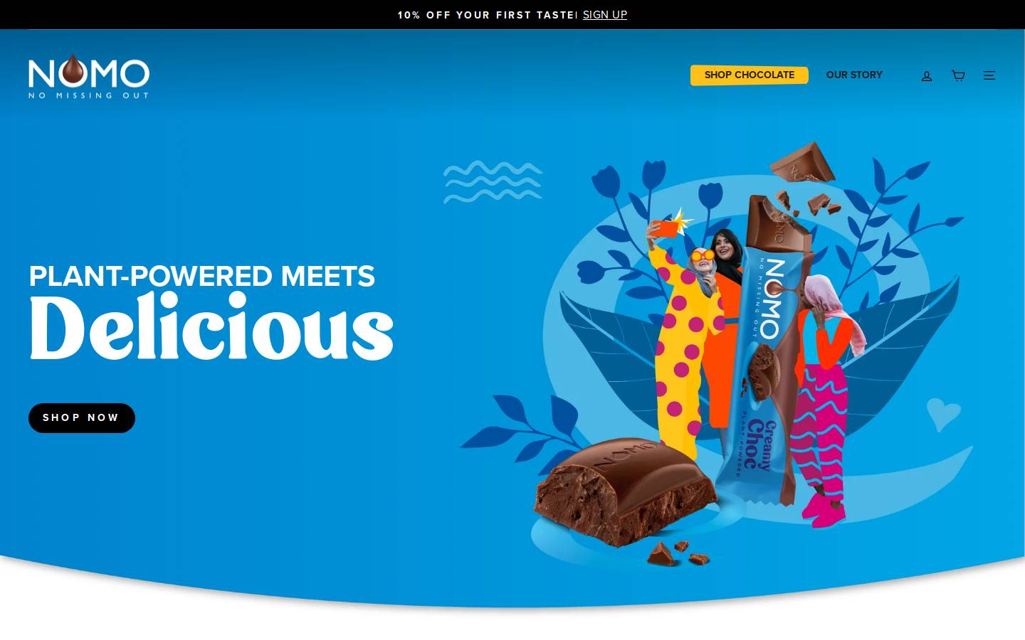 nomochoc.com homepage screenshot