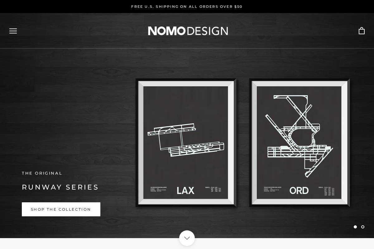 nomodesign.com homepage screenshot