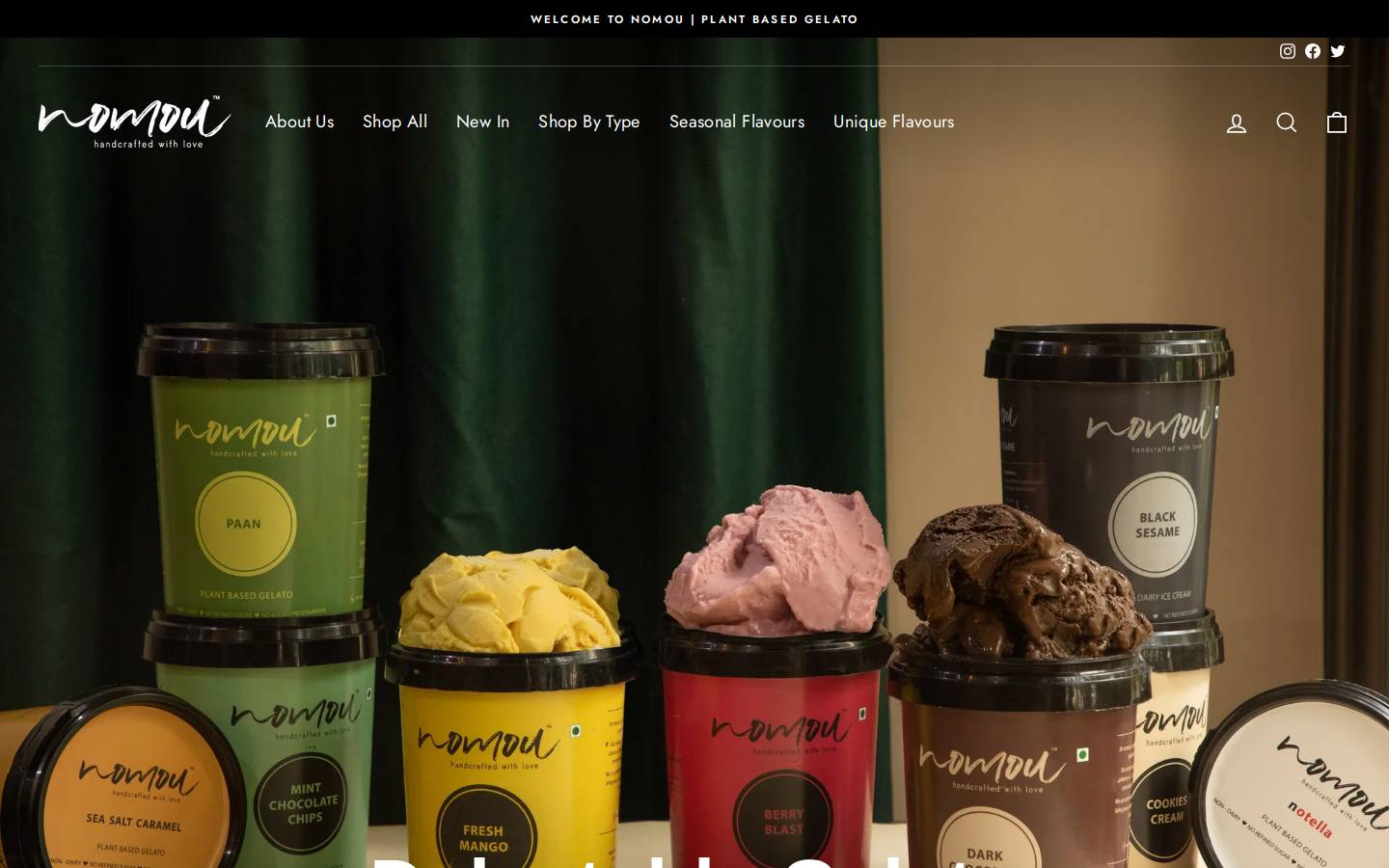 nomou.in homepage screenshot