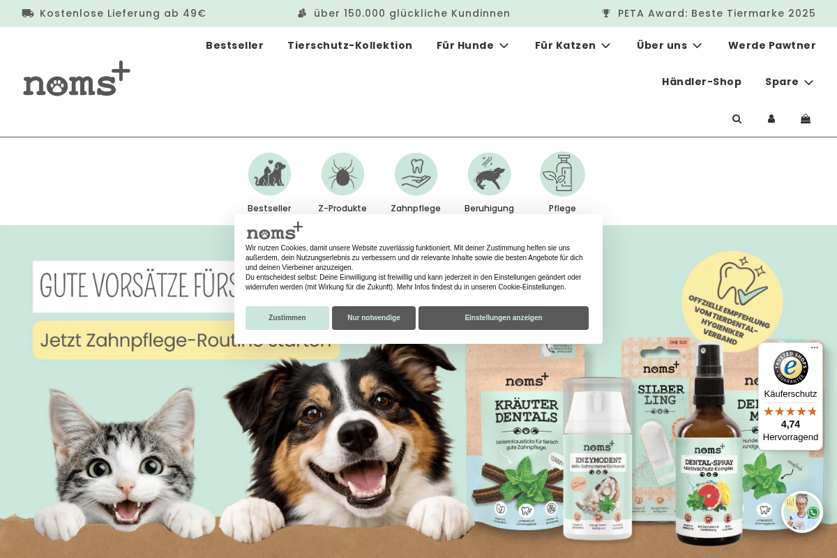 nomsplus homepage screenshot