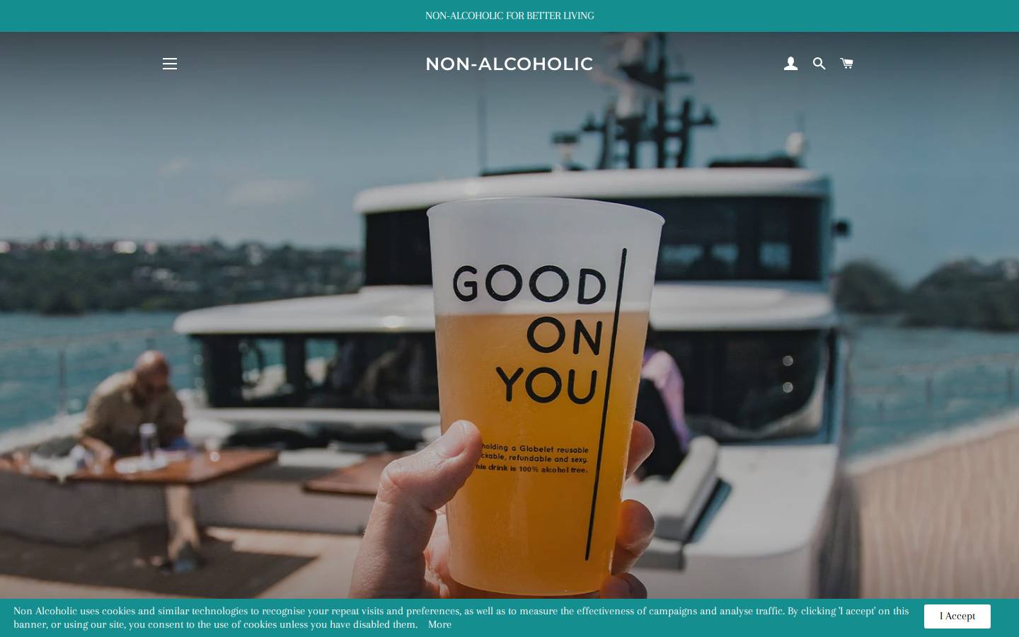 non-alcoholic.com.au homepage screenshot