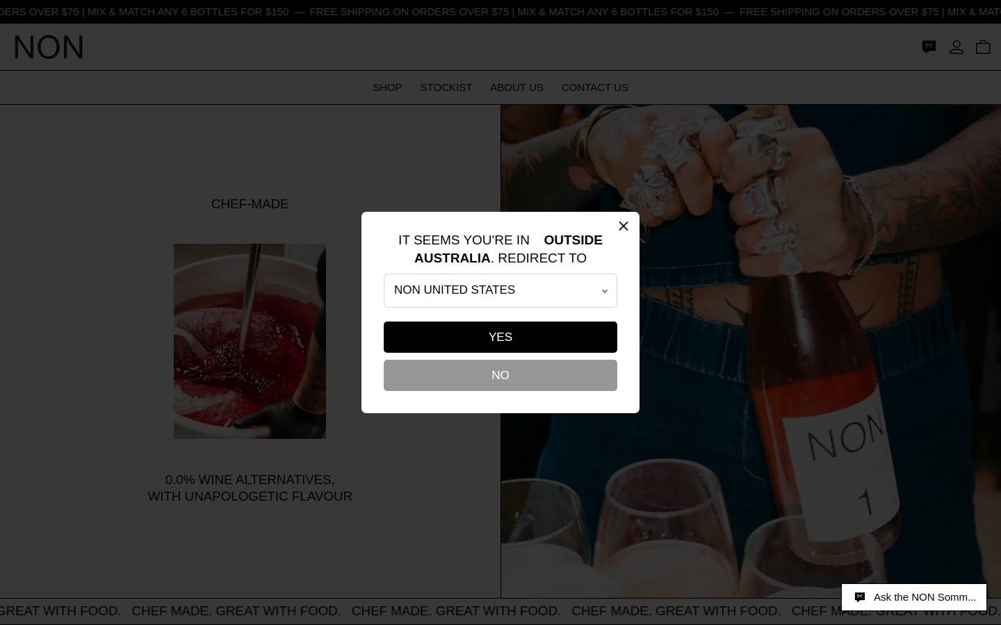 non.world homepage screenshot