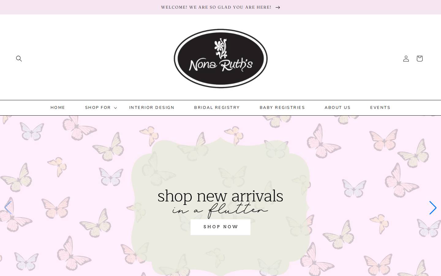 nonaruths.com homepage screenshot