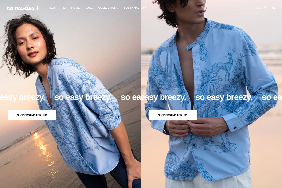 nonasties.in homepage screenshot