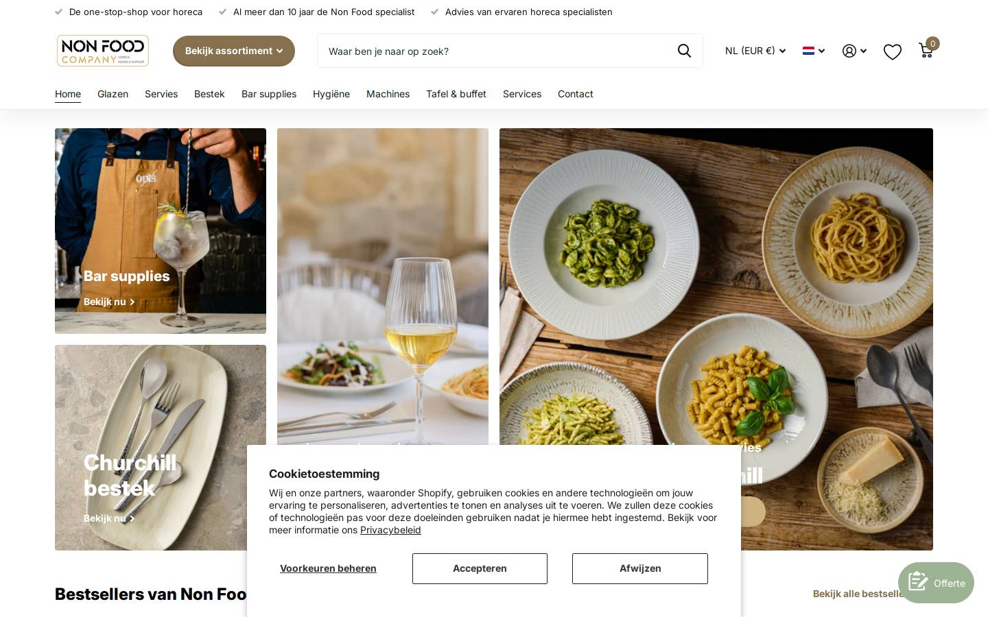 Non Food Company Horeca Groothandel homepage screenshot