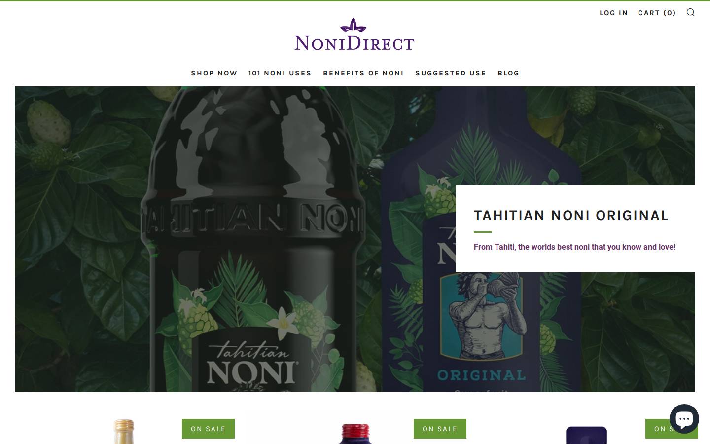 nonidirect.com homepage screenshot