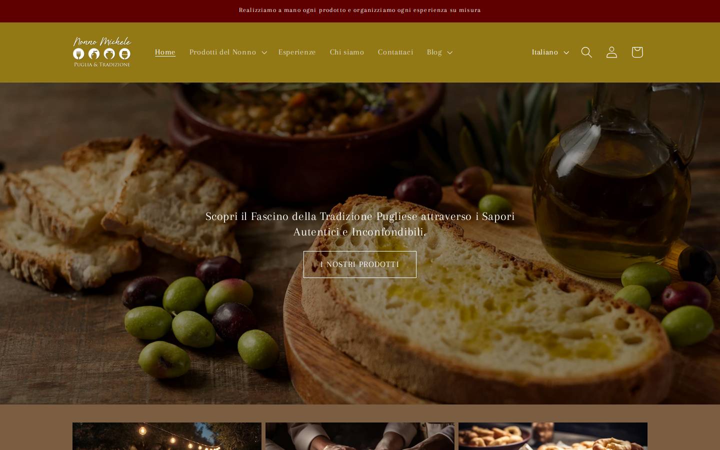 Nonno Michele  homepage screenshot