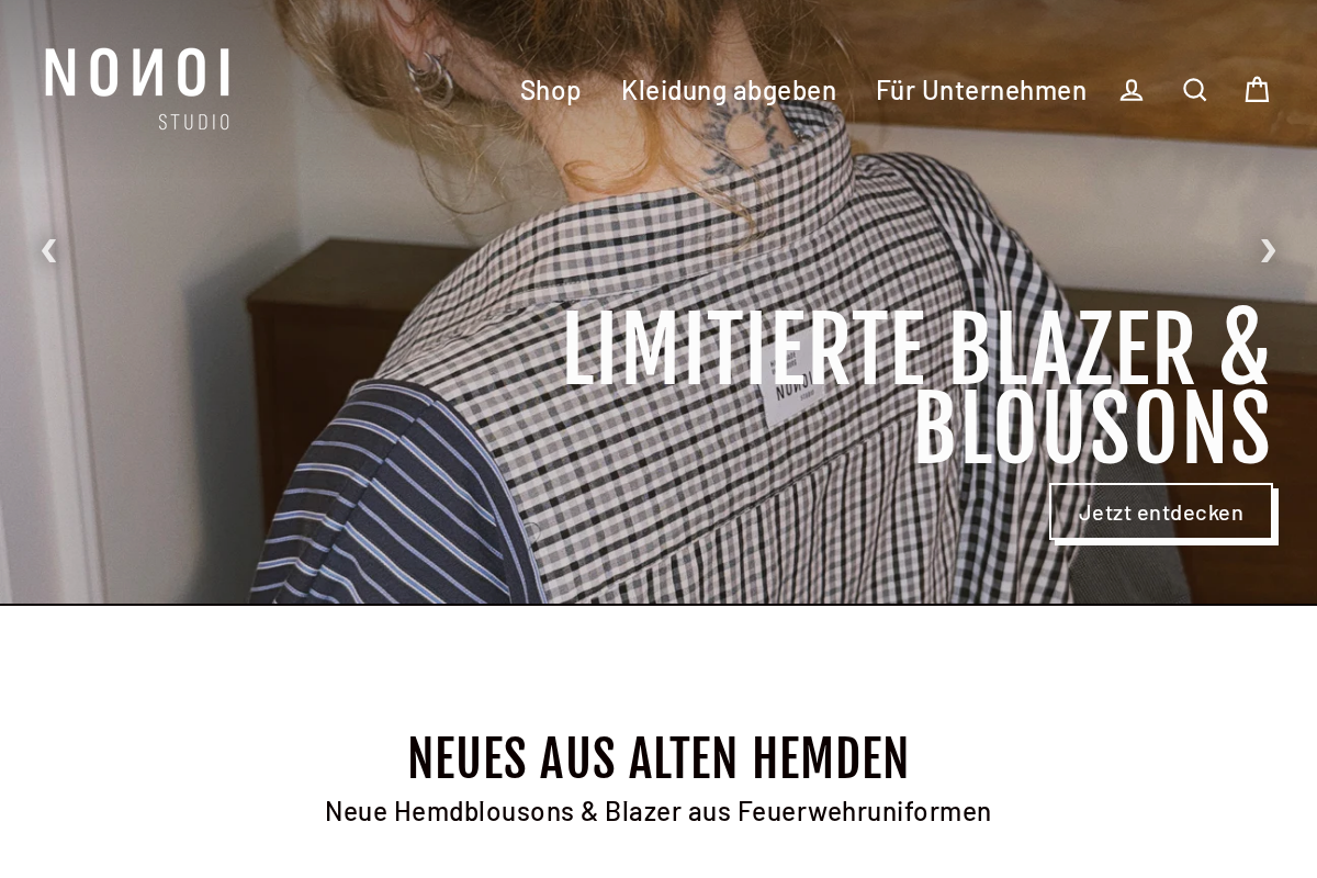 NONOI Studio homepage screenshot