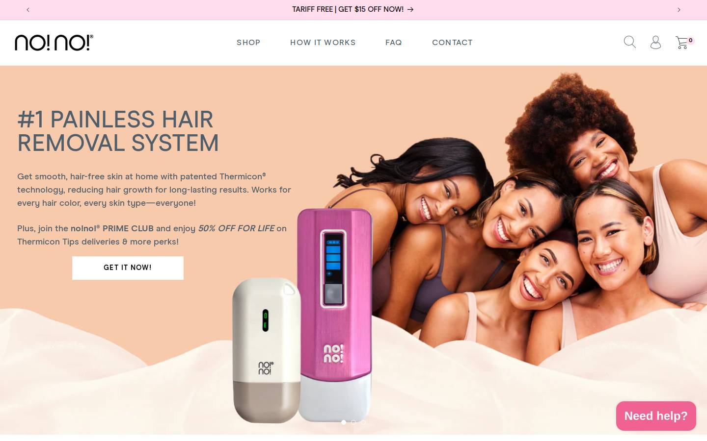 Nonopro homepage screenshot