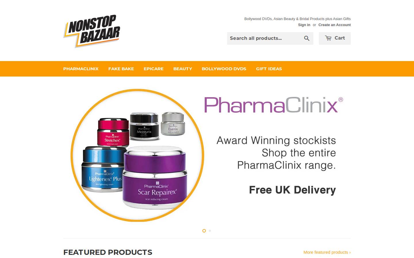 nonstopbazaar.com homepage screenshot