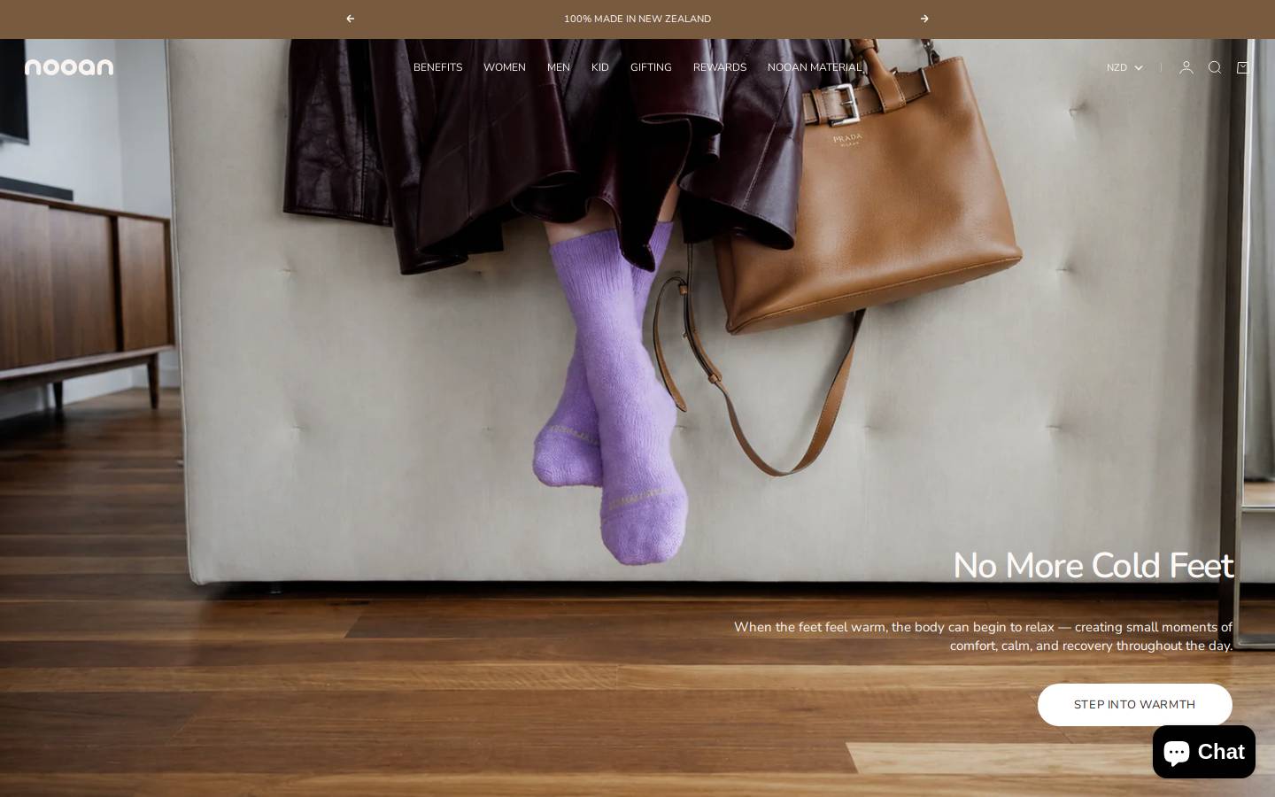 nooan.co.nz homepage screenshot