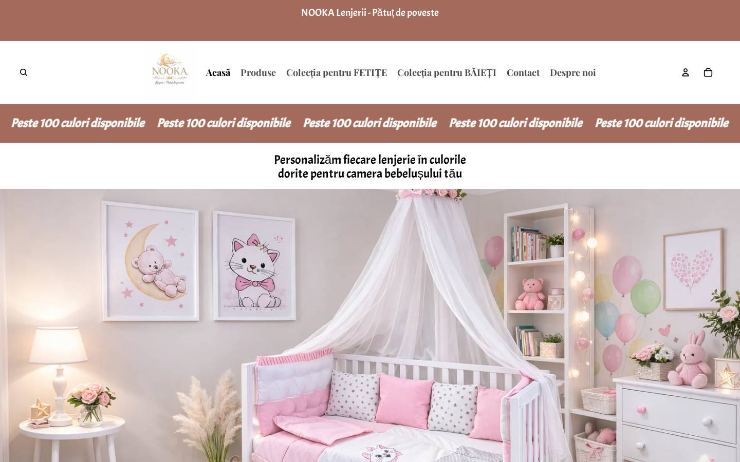 nooka-lenjerii.com homepage screenshot