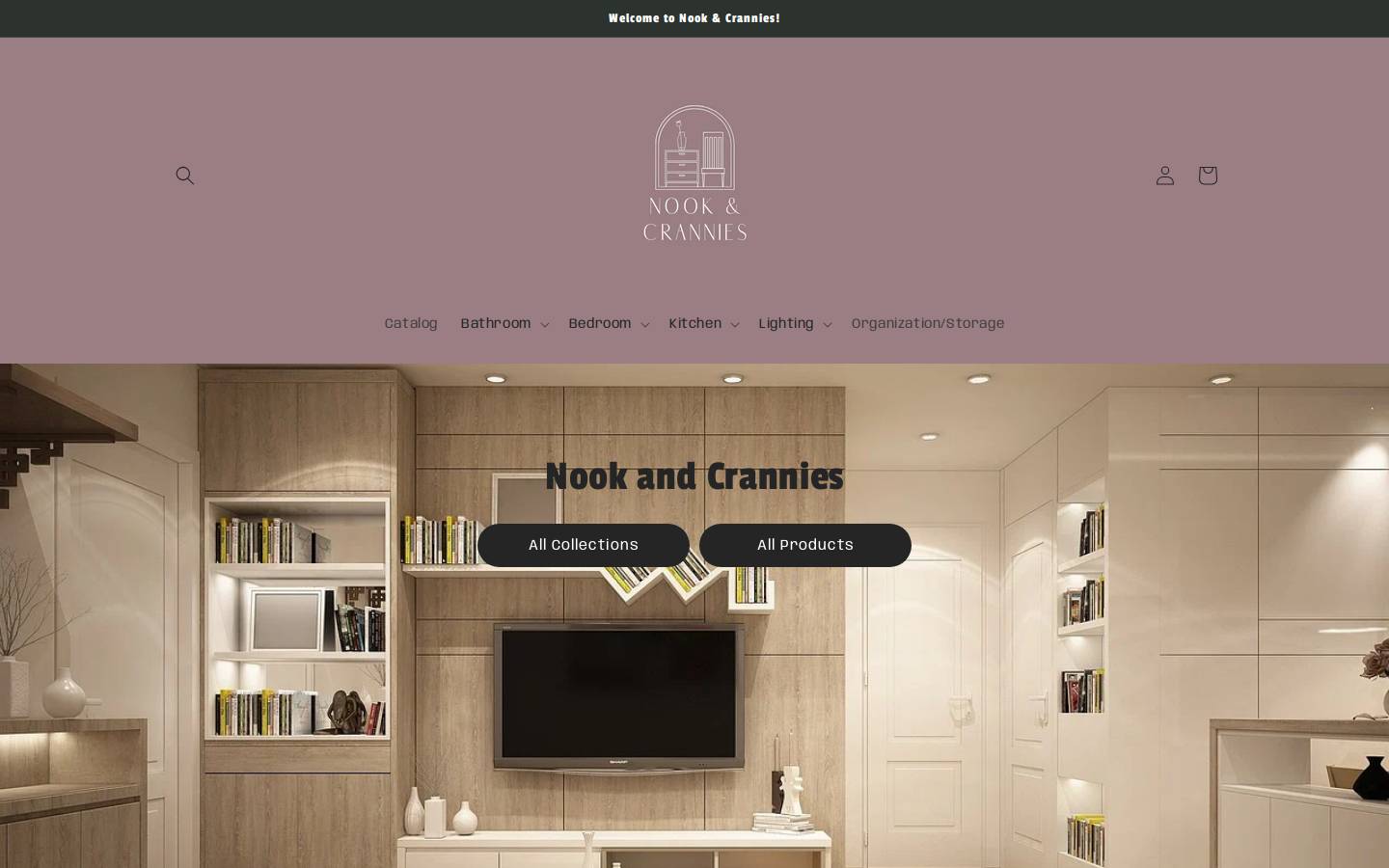 nookandcrannies.com homepage screenshot