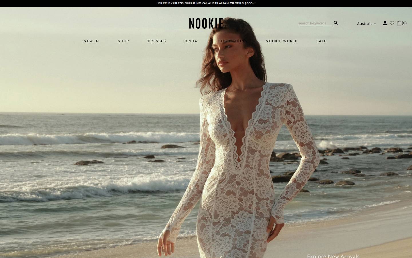 NOOKIE homepage screenshot