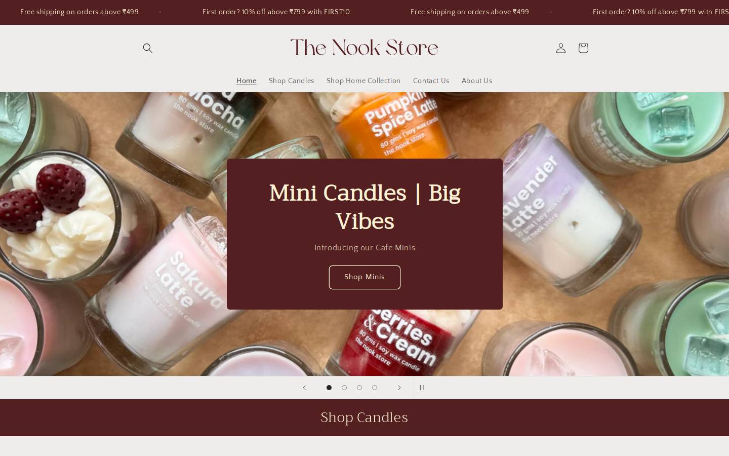 nookstore.in homepage screenshot