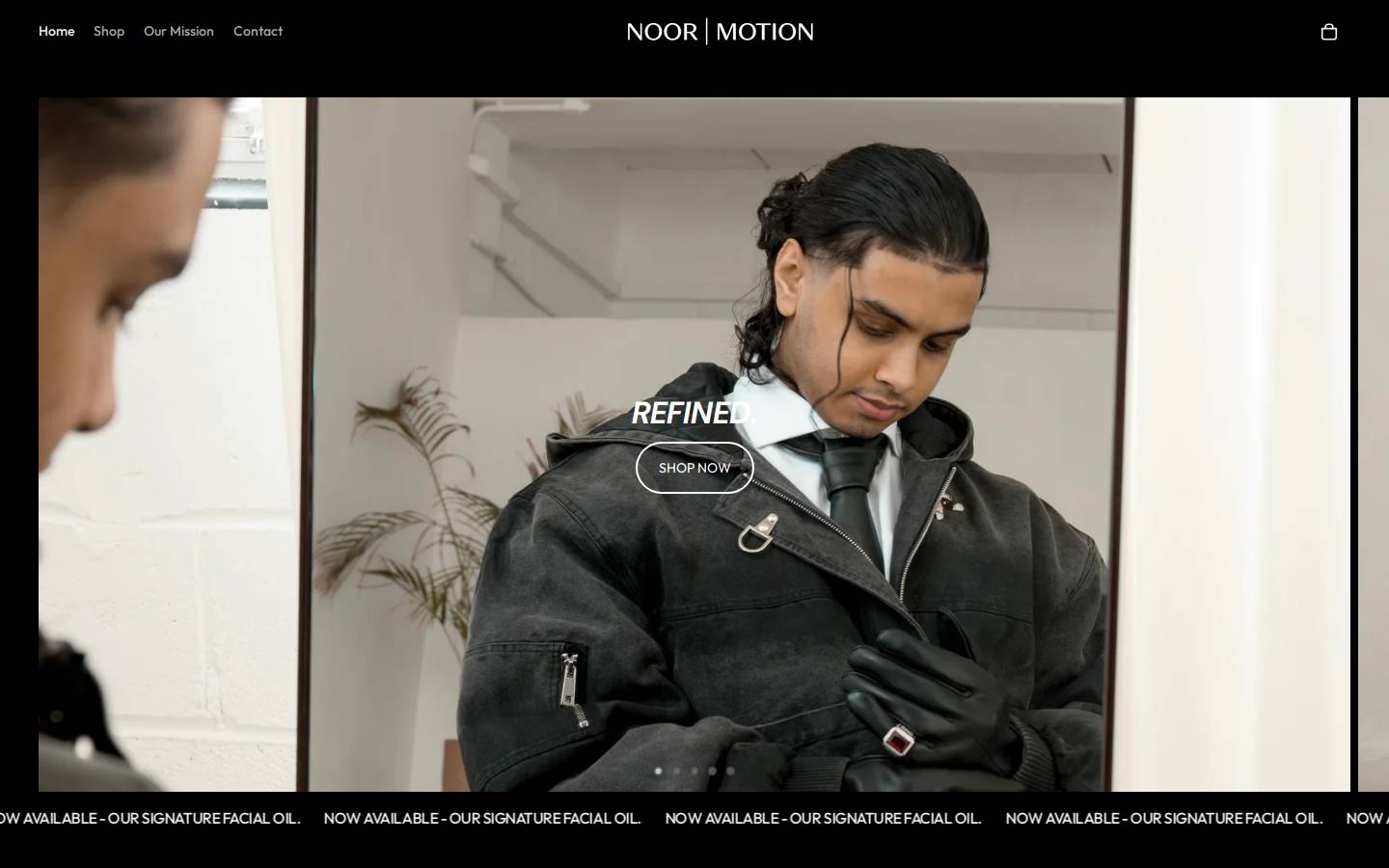 noorandmotion.com homepage screenshot
