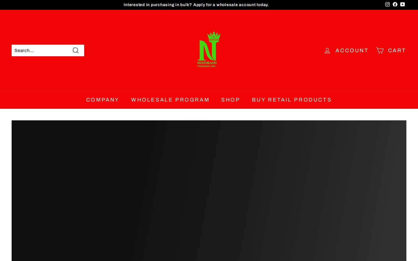 nooranitradinginc.com homepage screenshot