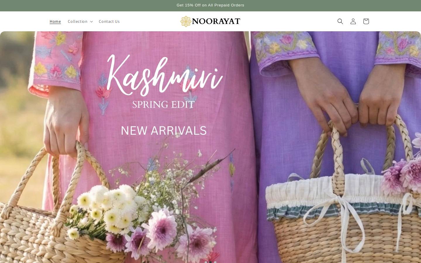 noorayat.com homepage screenshot