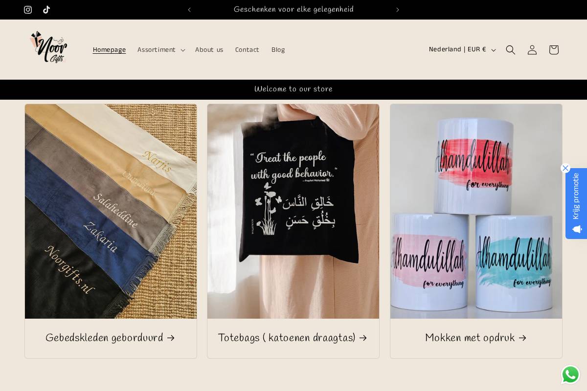 noorgifts.nl homepage screenshot