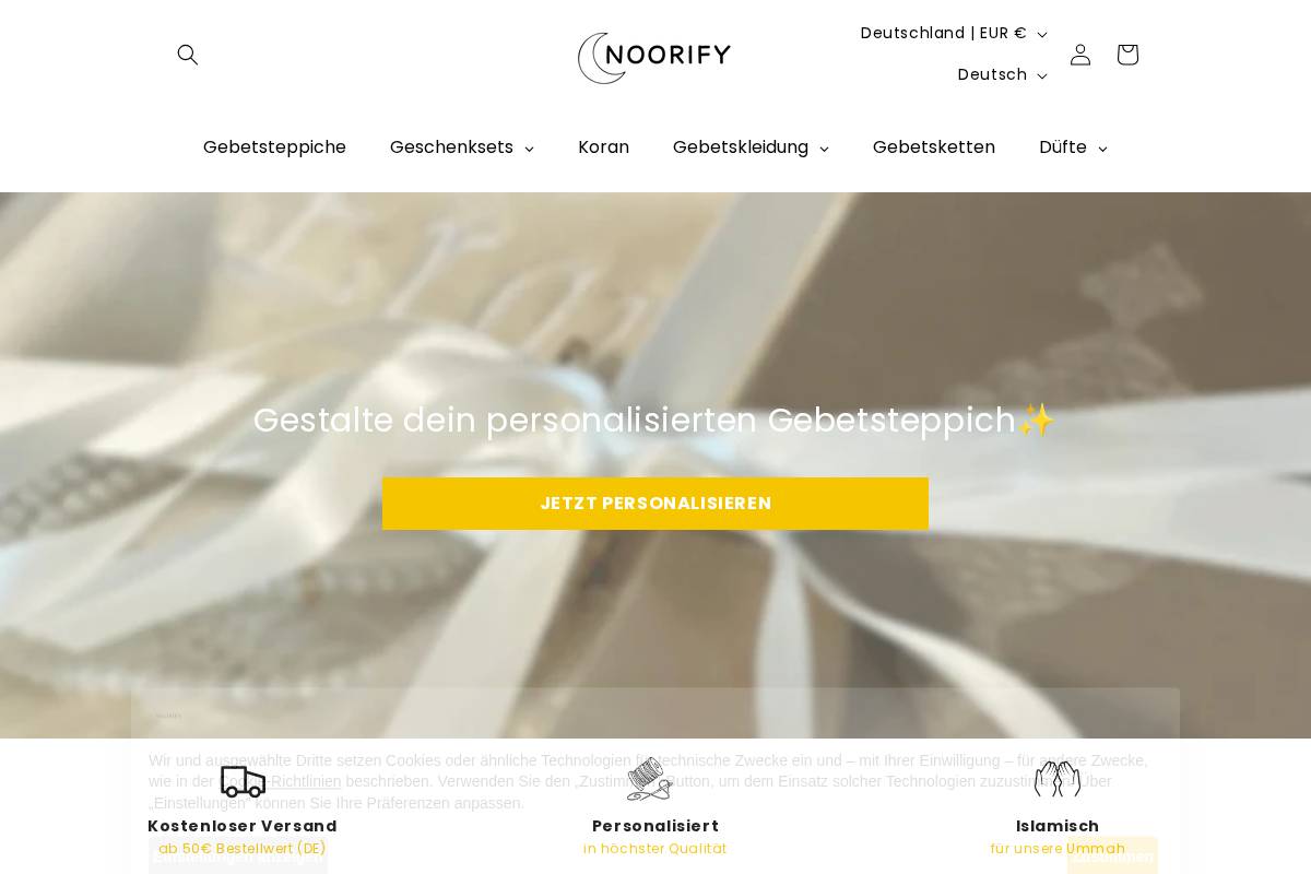 NOORIFY homepage screenshot