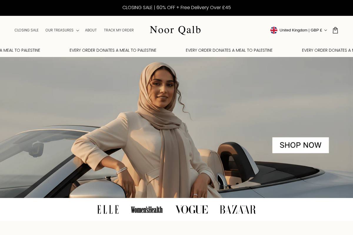 Noorqalb homepage screenshot