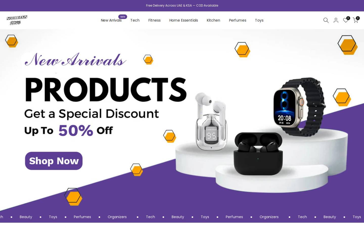 noorulain.shop homepage screenshot