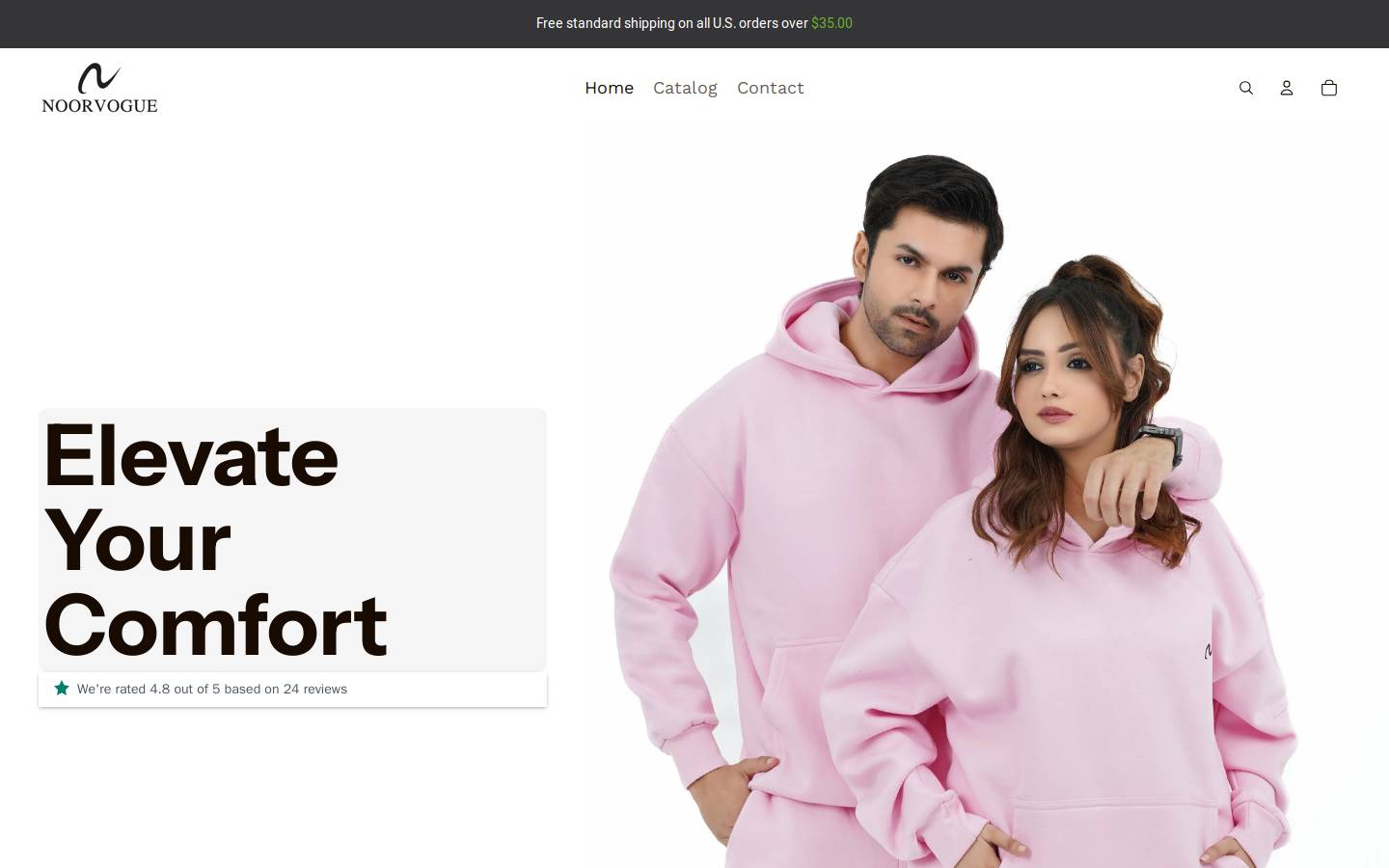 noorvogue.com homepage screenshot