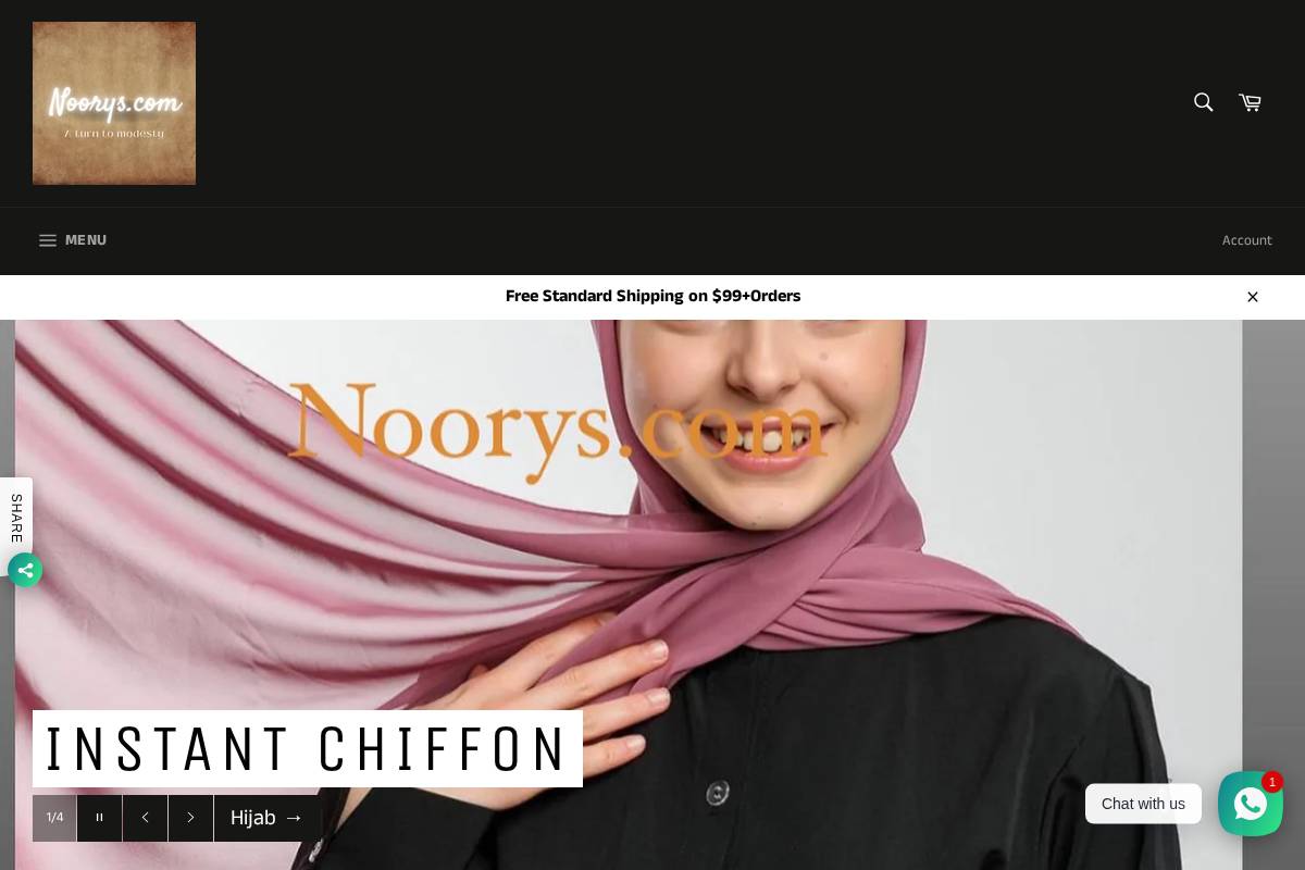 noorys.com homepage screenshot