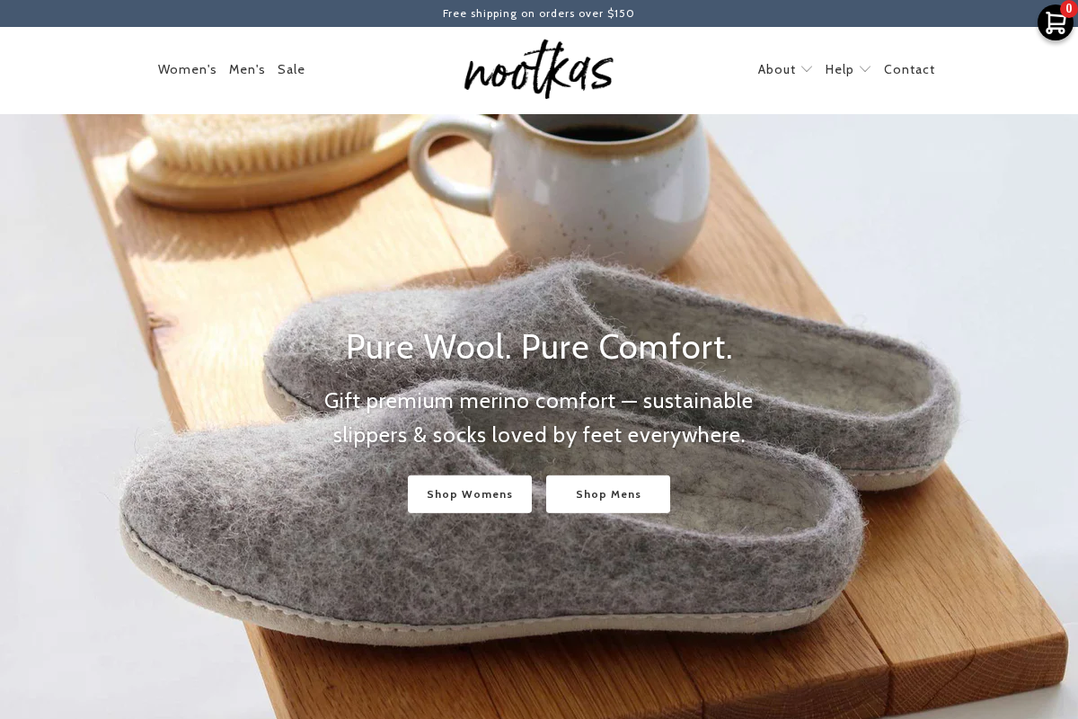 Nootkas homepage screenshot