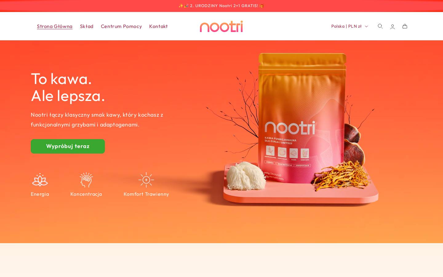 nootri.pl homepage screenshot