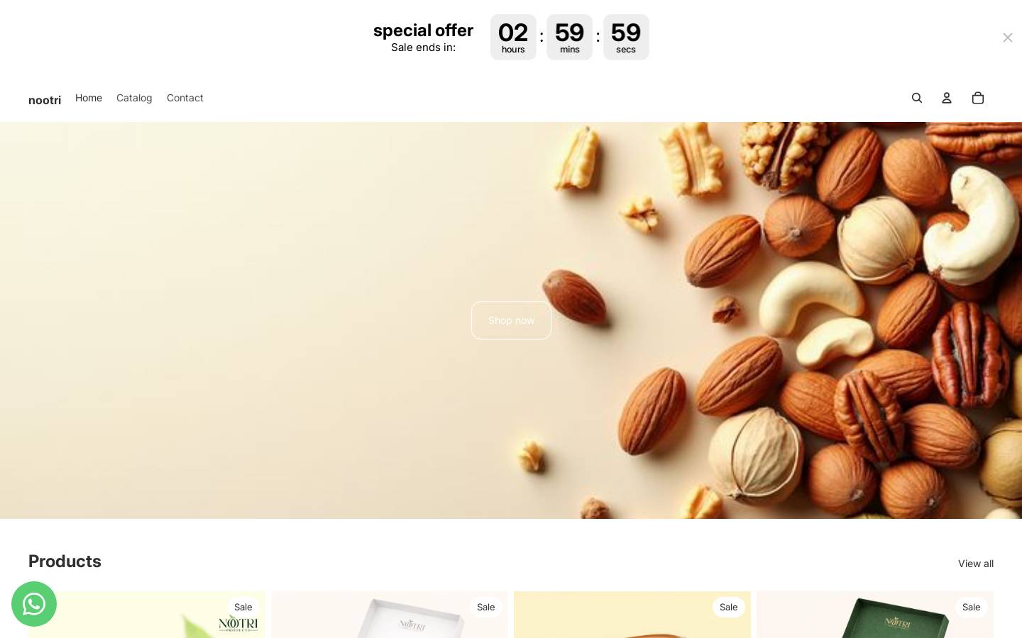 nootrifoods.shop homepage screenshot