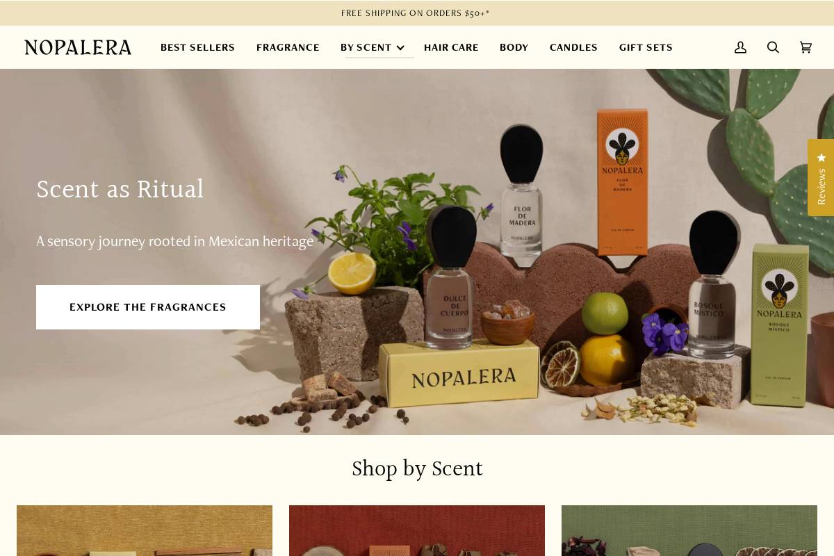 nopalera.co homepage screenshot